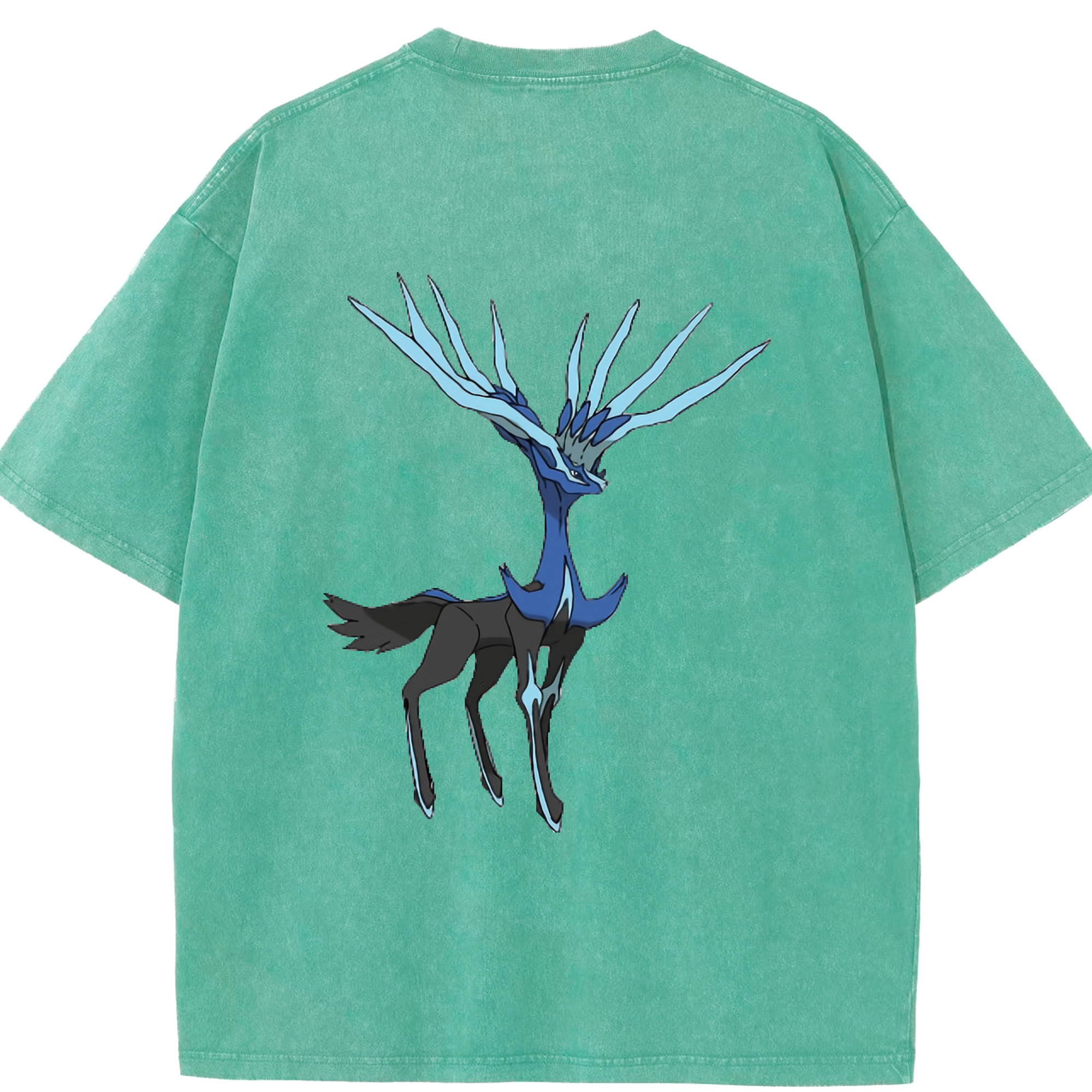 （画像用） ポケットモンスター Pokémon 綿100% ヴィンテージ風 半袖Tシャツ（背面プリント）